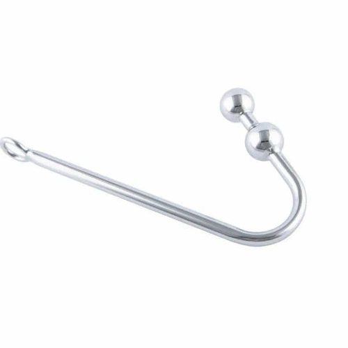 4417 Steel Two Stainless Anal Pleasurable Hook Balls 0110
